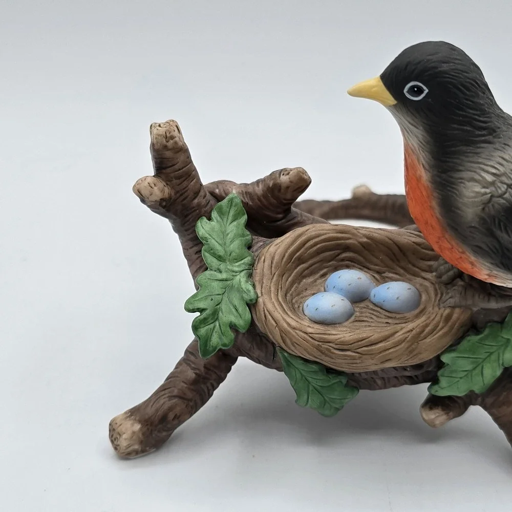PartyLite Robin Votive Candle Holder P8557 Bird Watcher's Collection Mint in Box